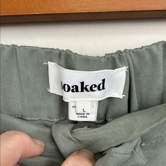 NEW Soaked In Luxury Kellie Cargo Trousers, Green large - Picture 7 of 15